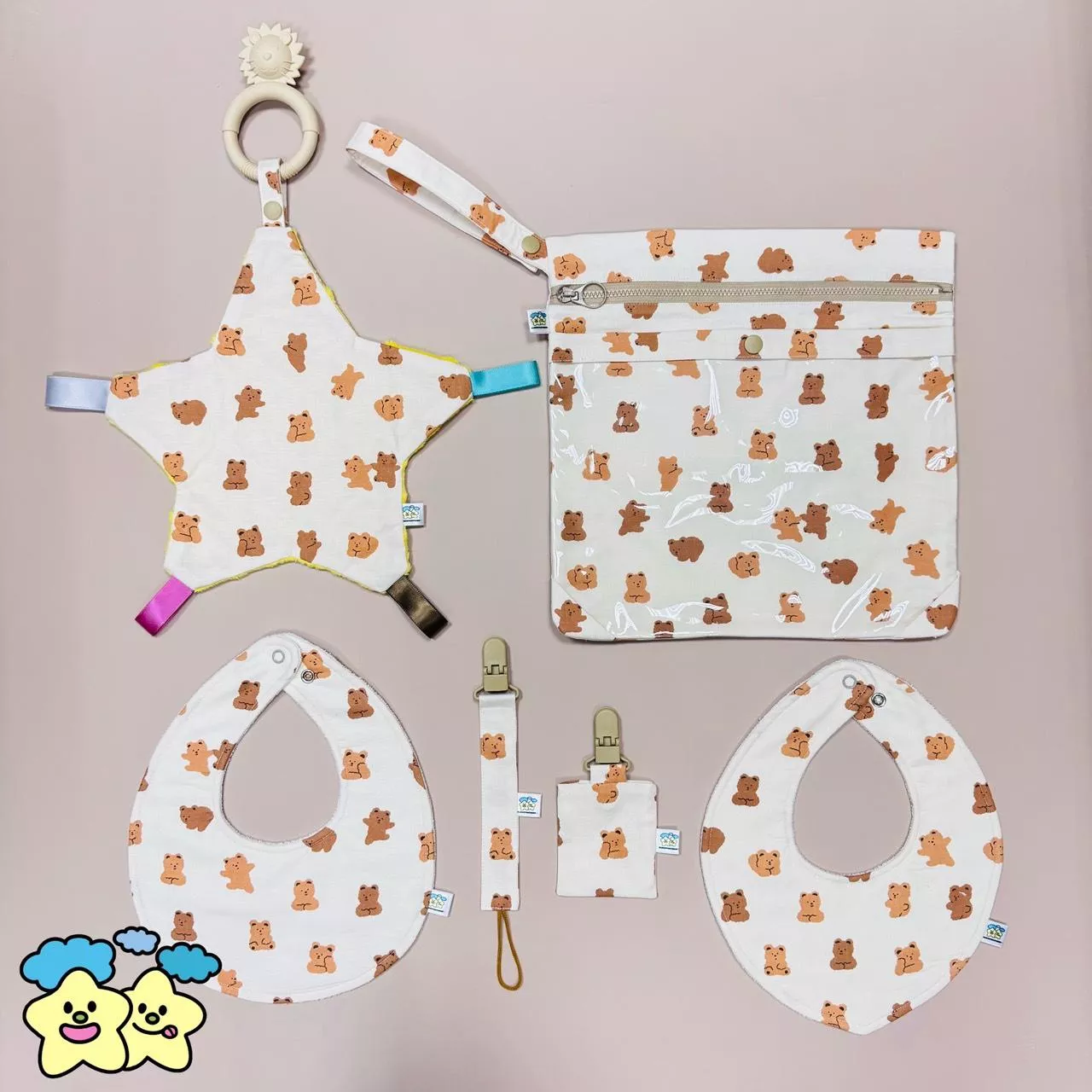 Blingstartwins®️牛奶糖熊熊-不一樣的滿月禮盒