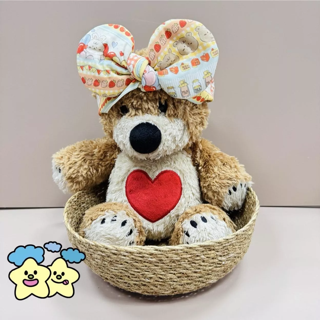 Blingstartwins®️愛心兔兔熊熊-手作髮帶