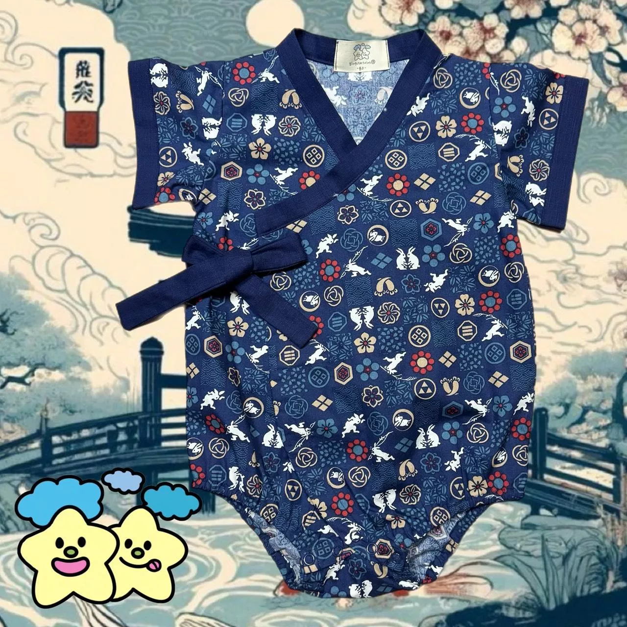 Blingstartwins®️和風甚平和服-手作童裝