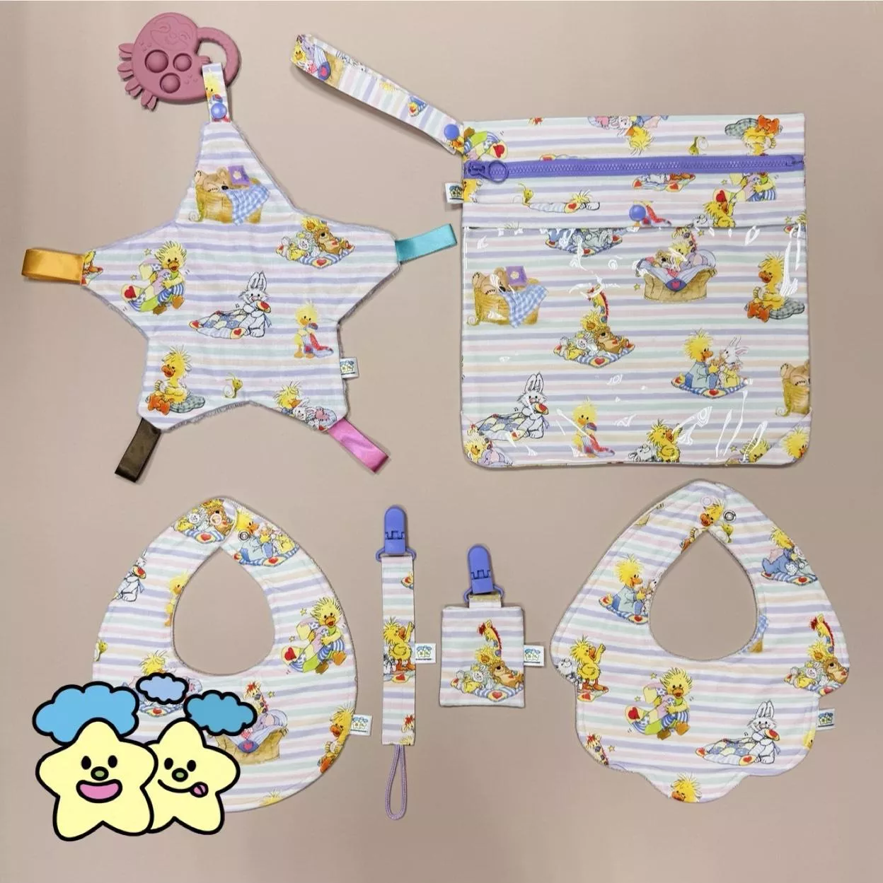 Blingstartwins®️梨花熊熊與好友們-不一樣的滿月禮盒