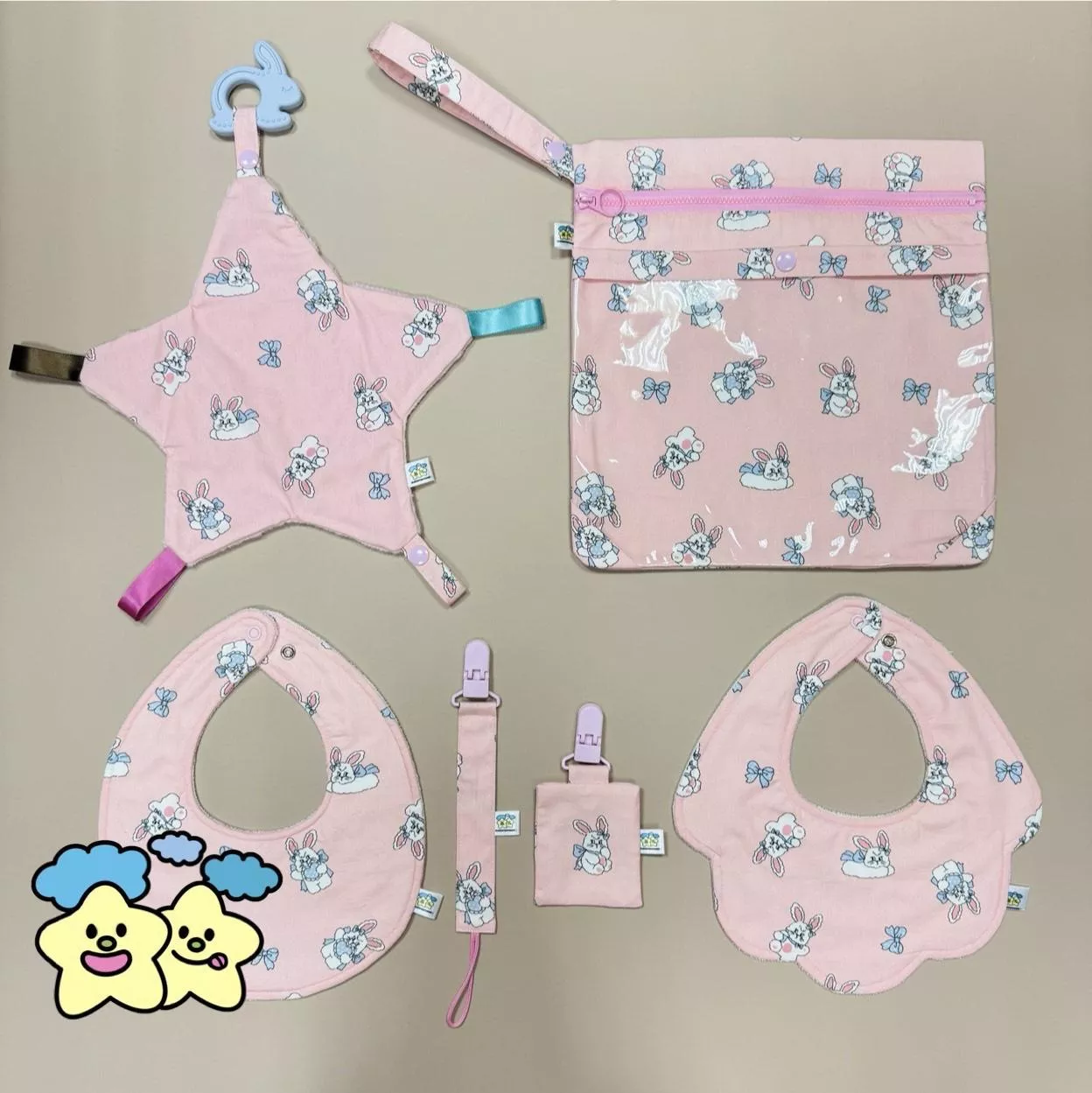 Blingstartwins®️蝴蝶結兔兔-不一樣的滿月禮盒