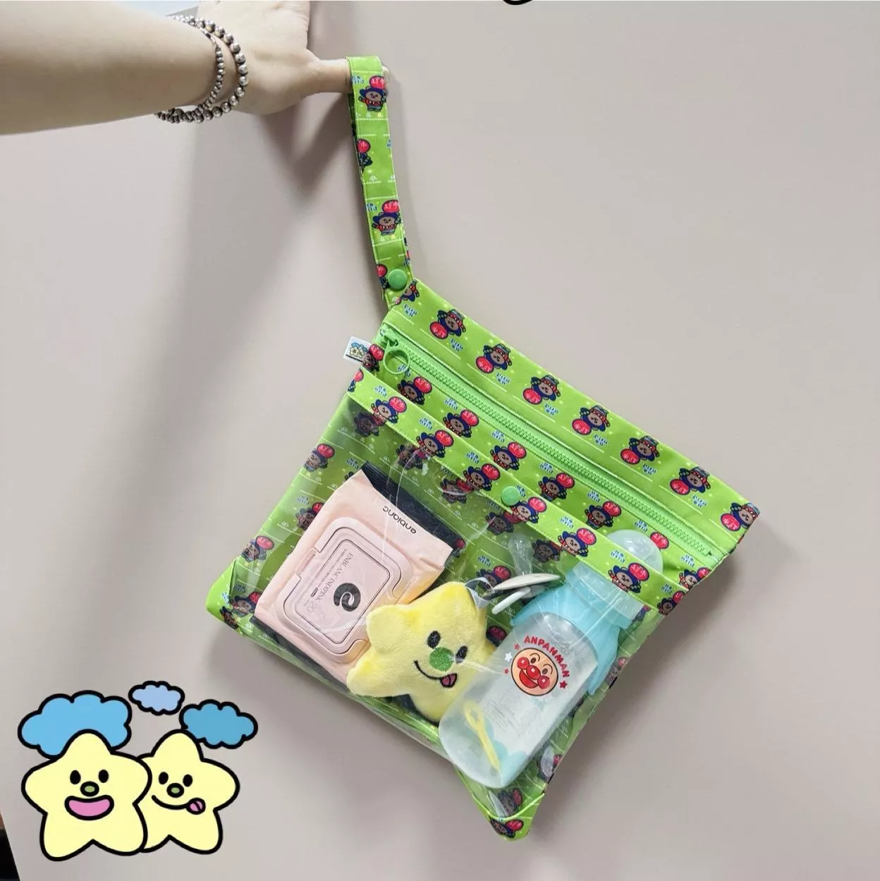 Blingstartwins®️熊乖-手作專利尿布包