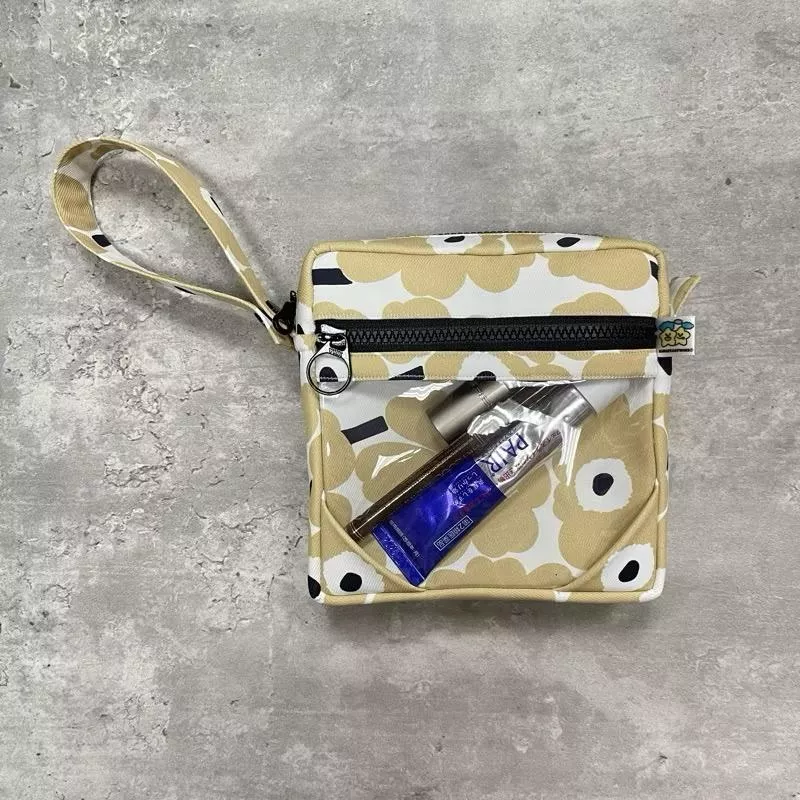 Blingstartwins®️防潑水奶茶花-專利方胖包