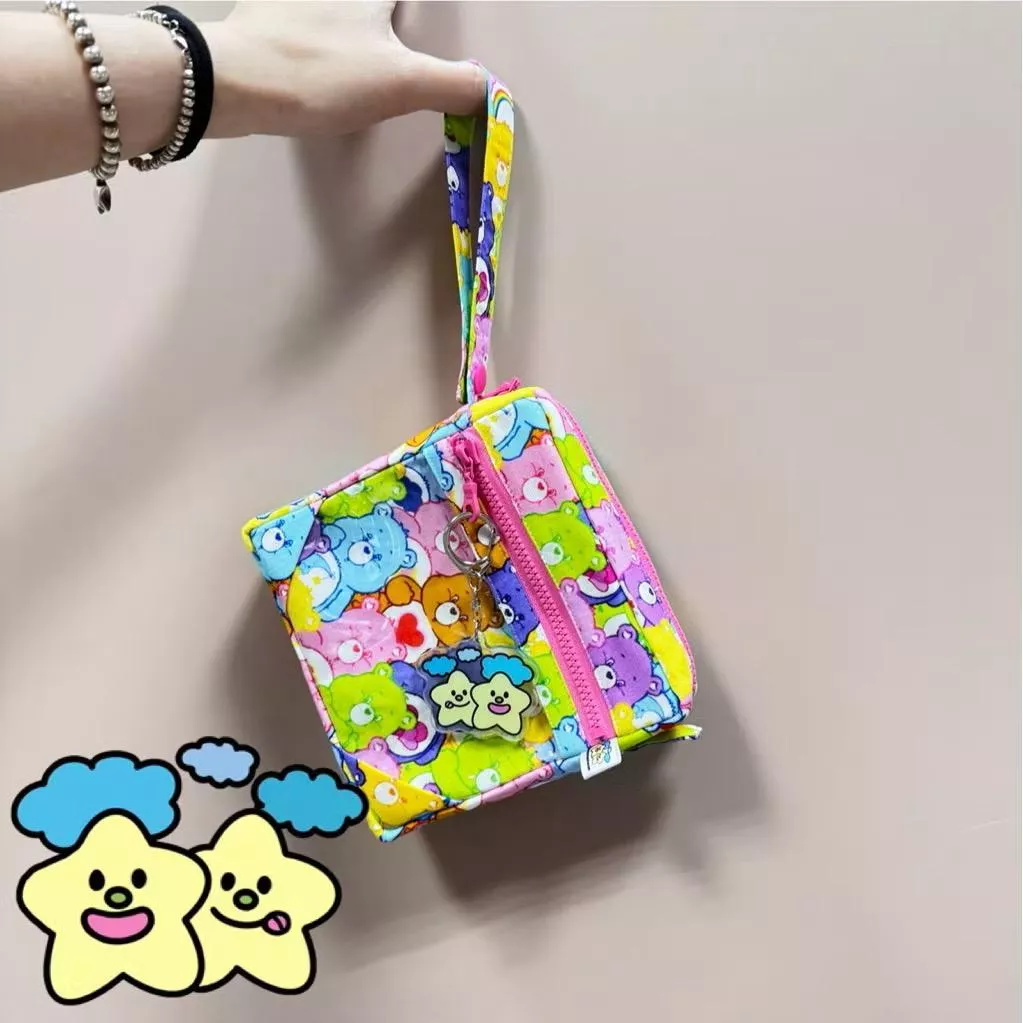 Blingstartwins®️彩虹滿版熊熊-專利方胖包