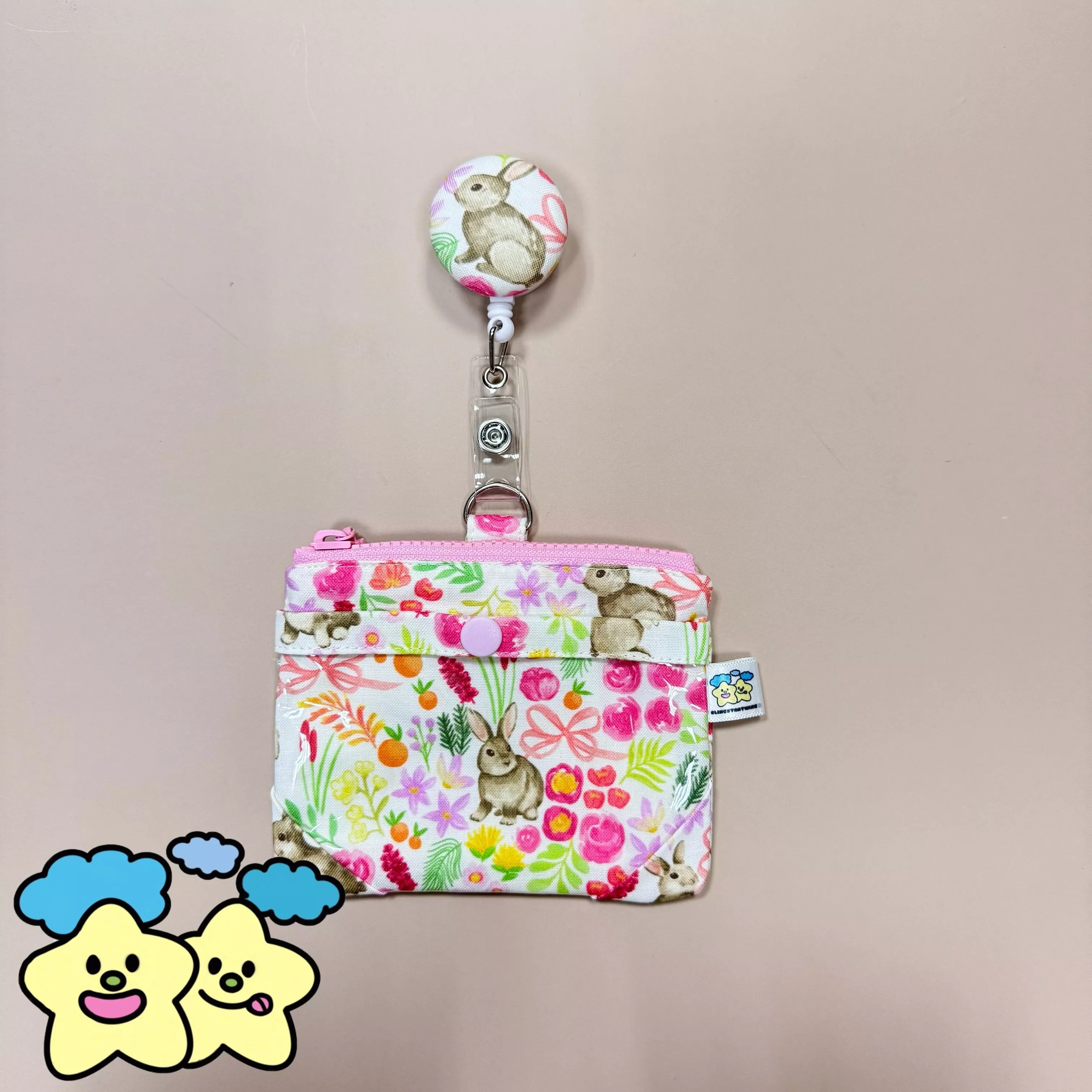 Blingstartwins®️兔兔森林-手作專利識別證套/易拉釦