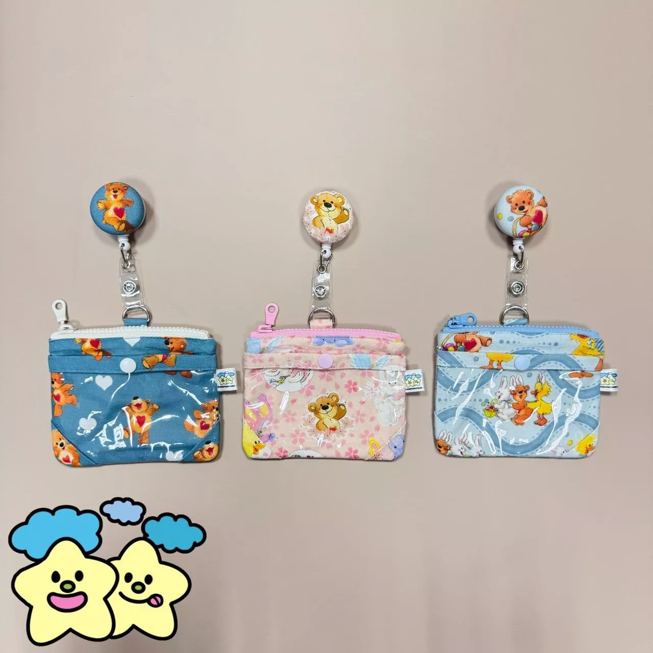 Blingstartwins®️Boof熊熊俱樂部-手作專利識別證套/易拉釦