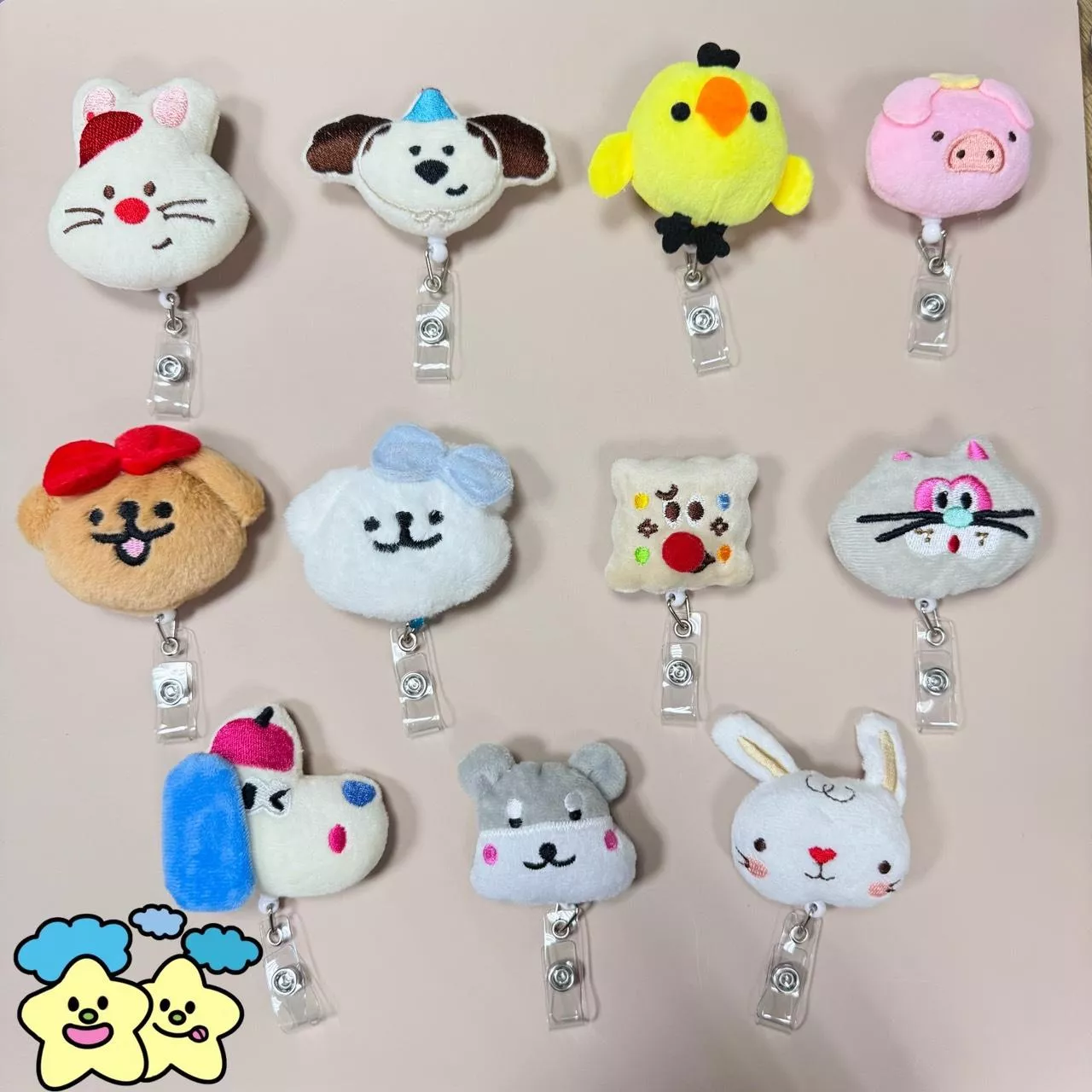 Blingstartwins®️可愛毛絨易拉釦