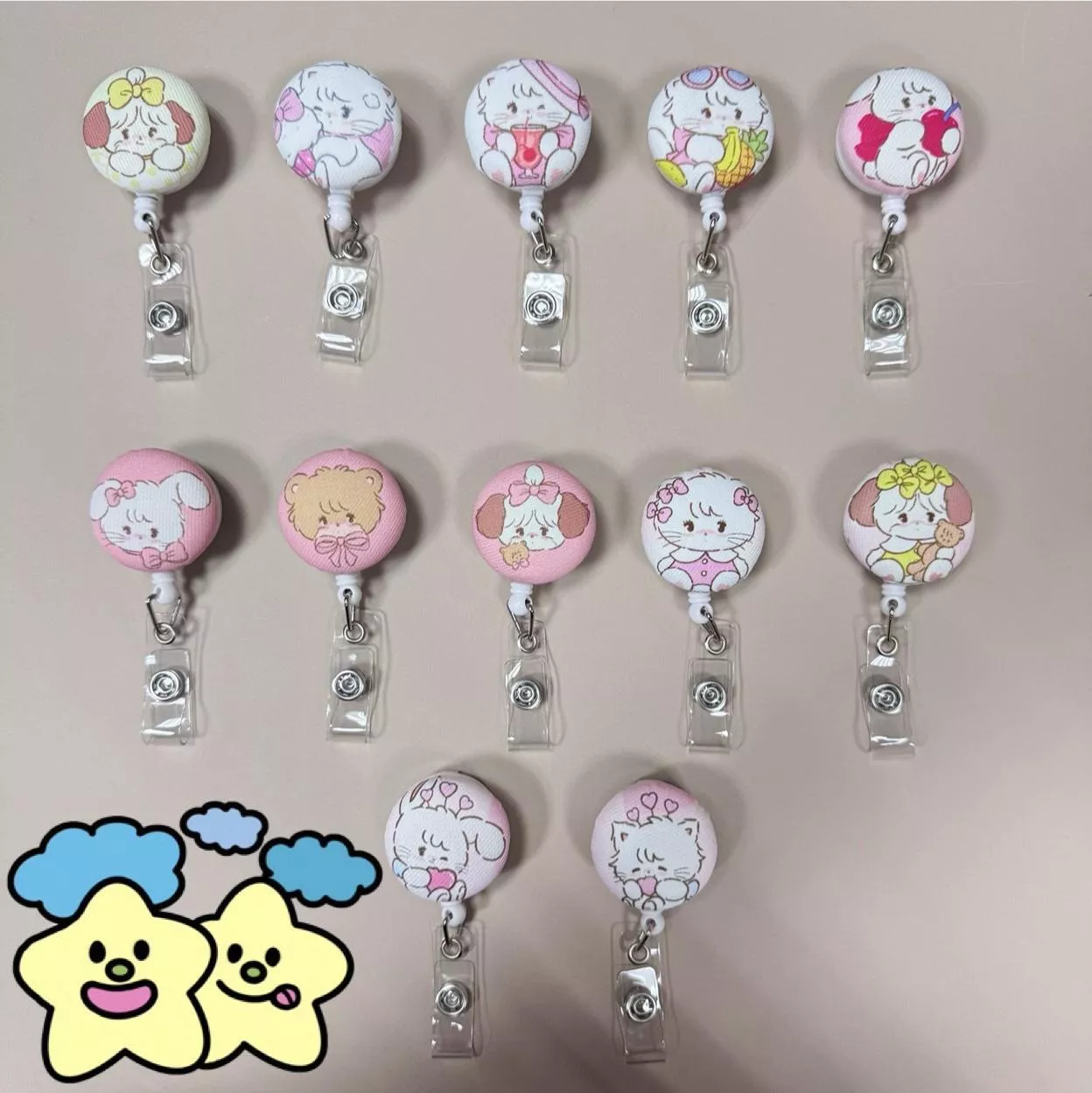 Blingstartwins®️防潑水小動物易拉釦