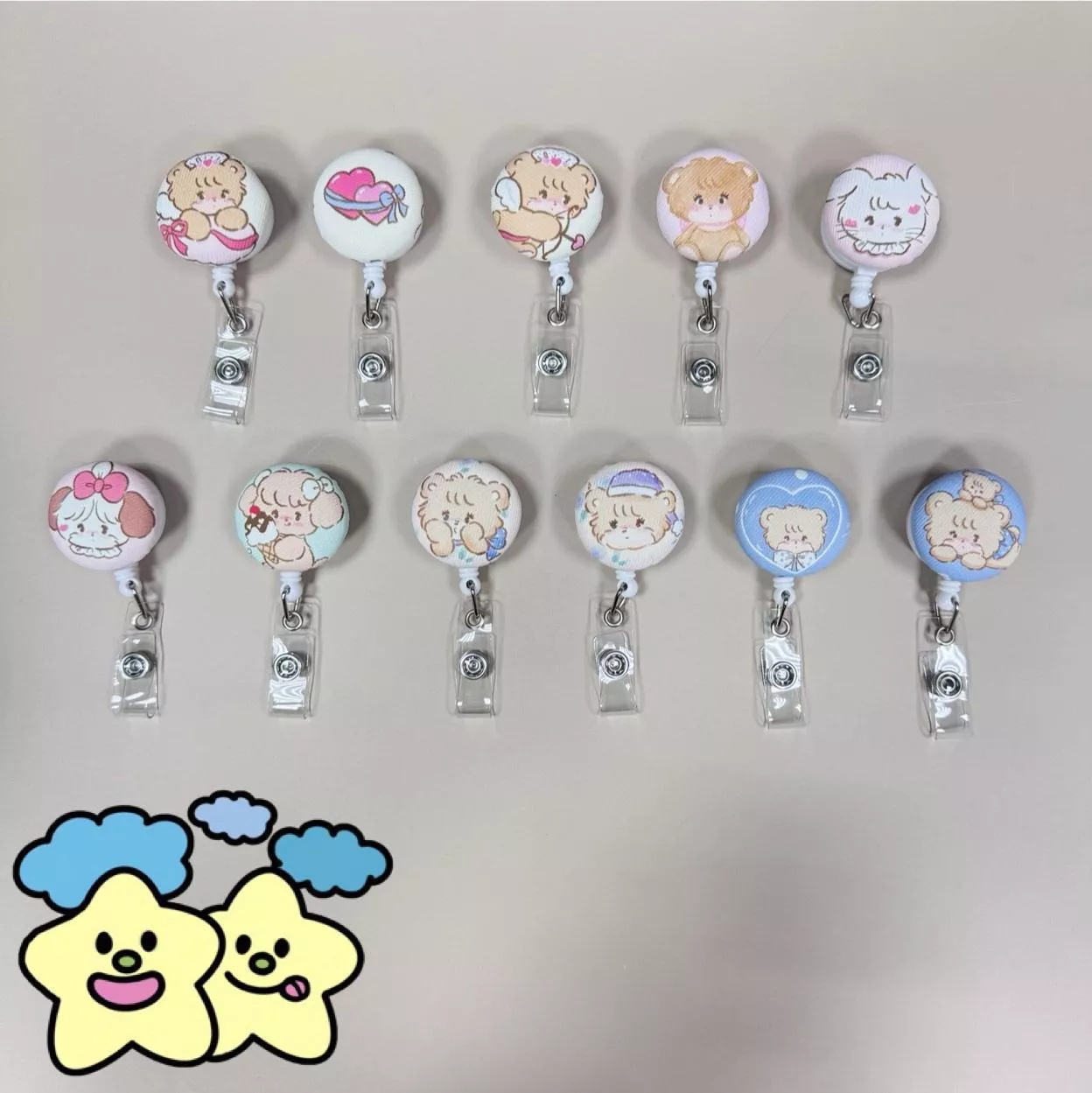 Blingstartwins®️防潑水小動物易拉釦