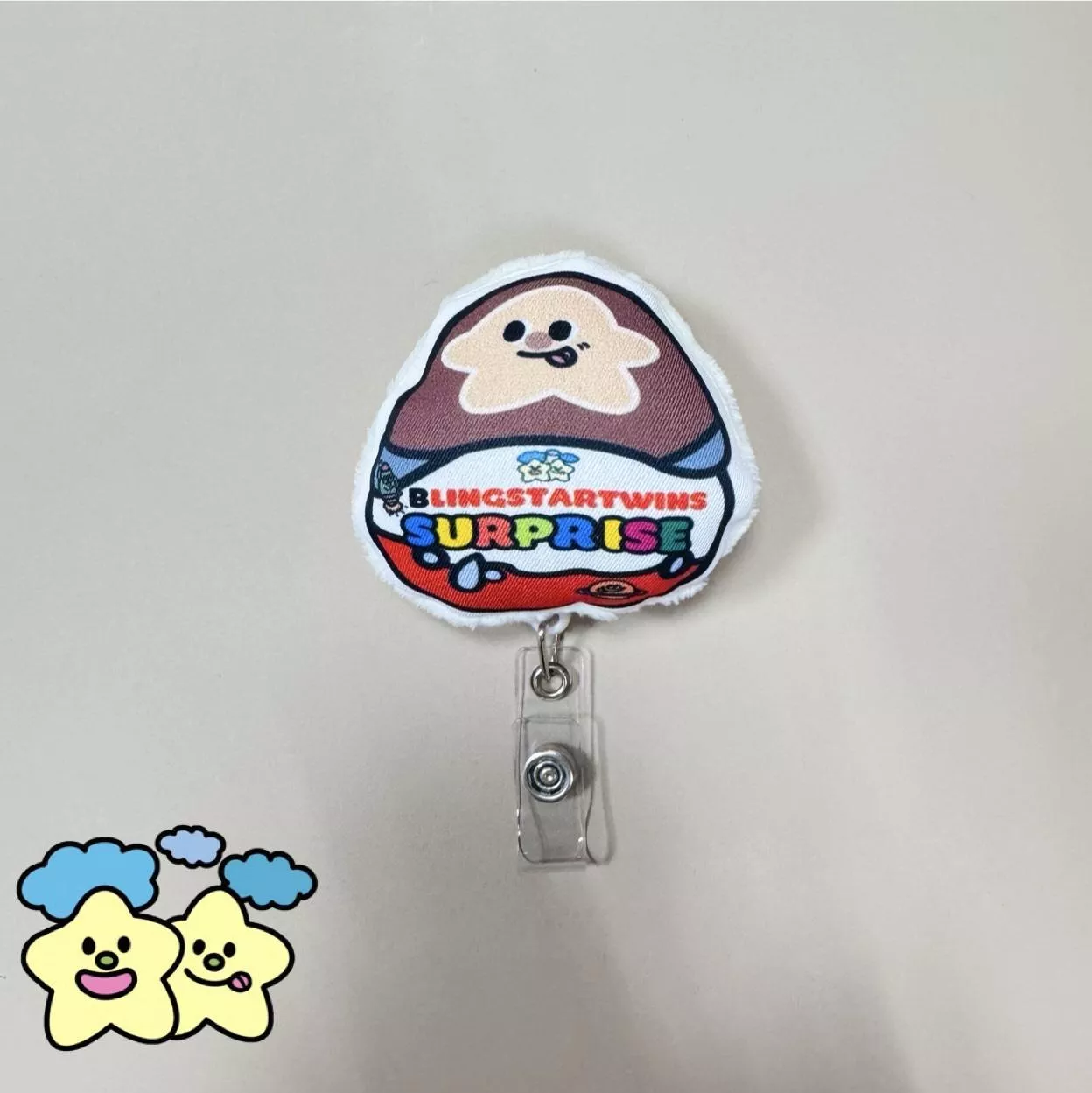 Blingstartwins®️出奇蛋-胖胖浮誇毛絨易拉釦