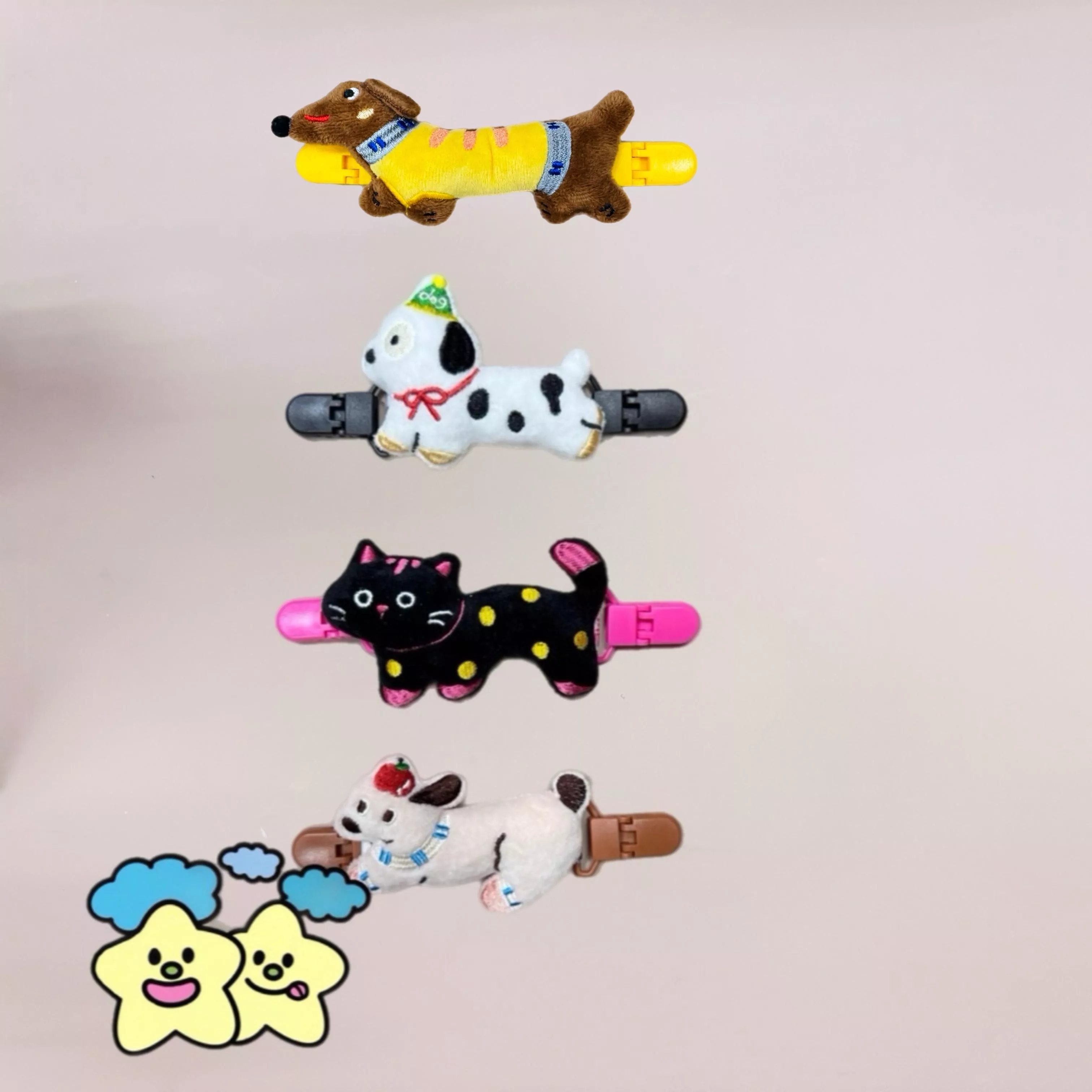 Blingstartwins®️狗狗與貓貓雙向夾