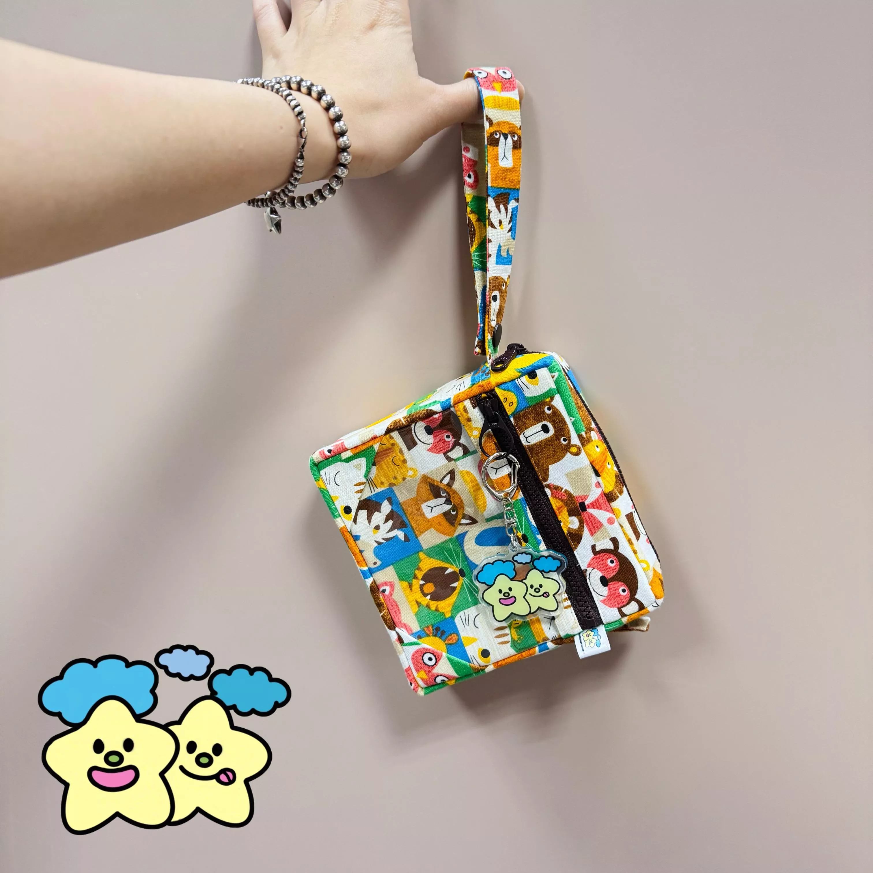 Blingstartwins®️方塊動物-專利方胖包