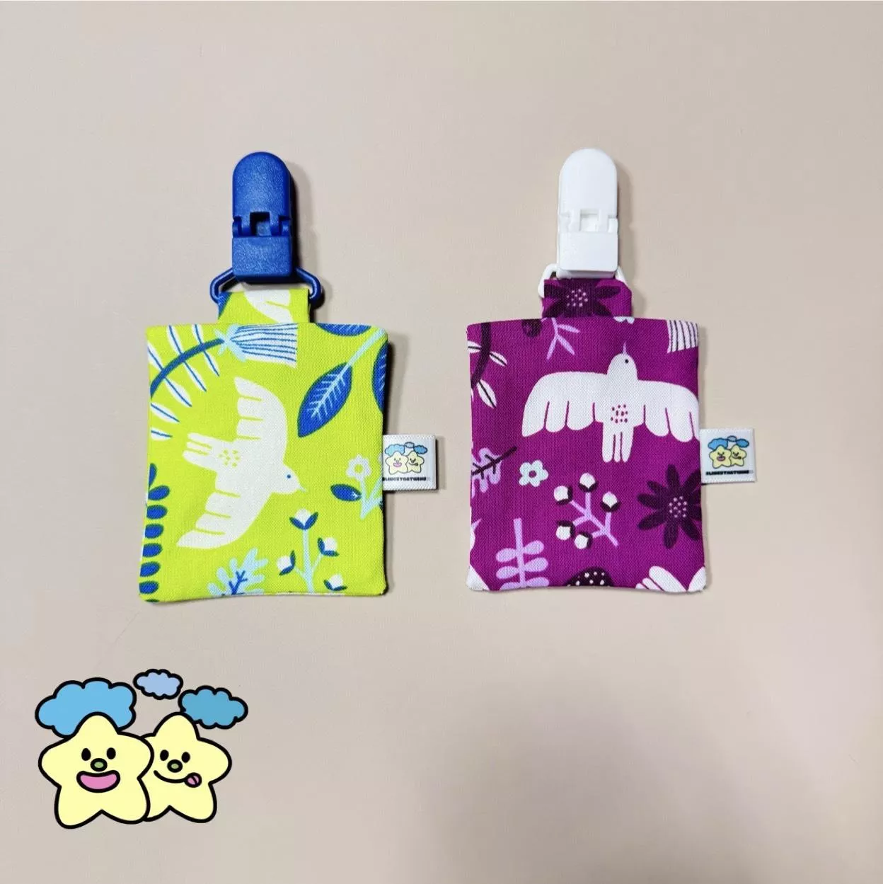 Blingstartwins®️ 鴿子-暗釦式手作平安符袋