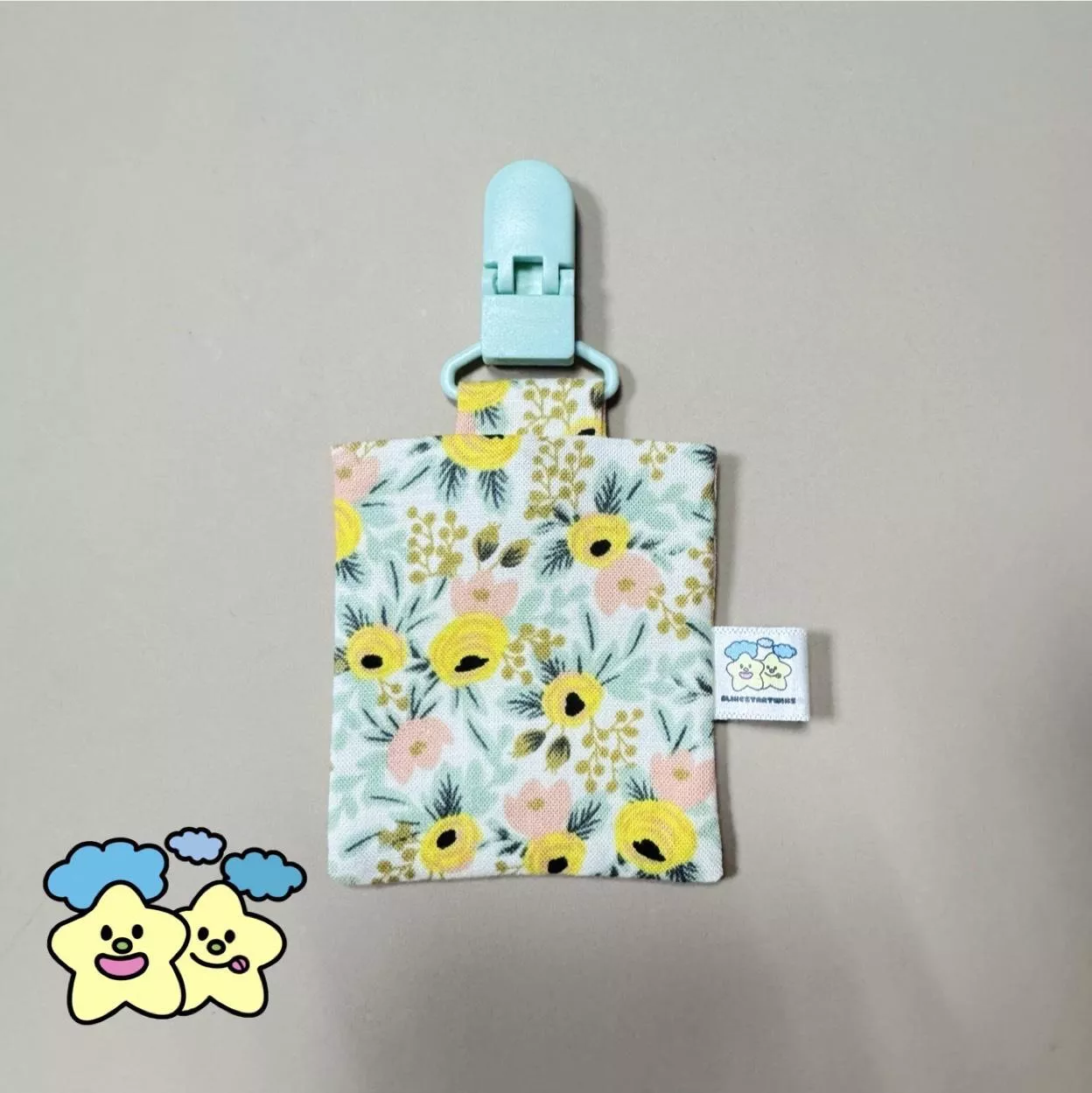 Blingstartwins®️小粉花-暗釦式手作平安符袋