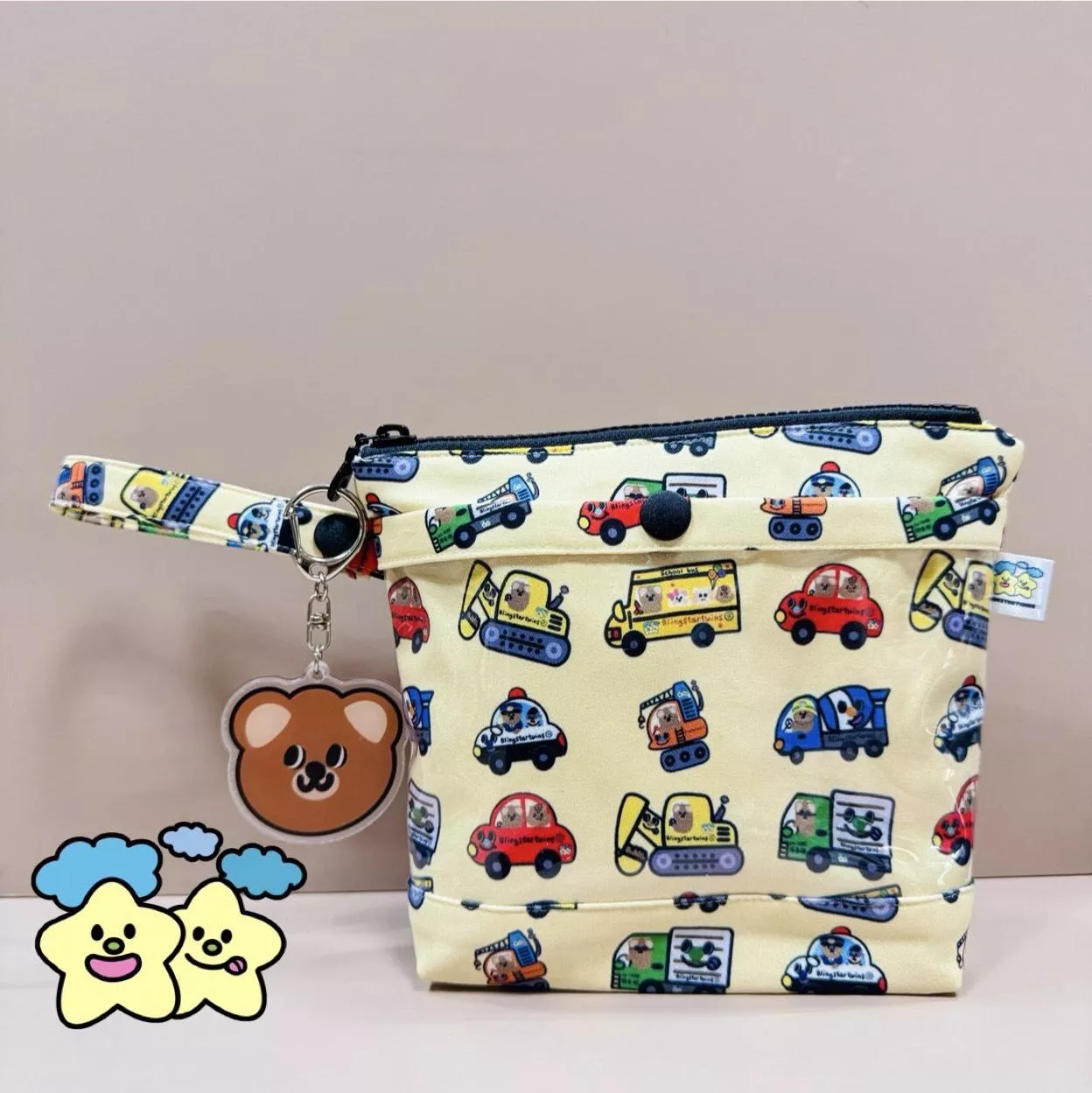 Blingstartwins®️車車-幼兒園托藥包