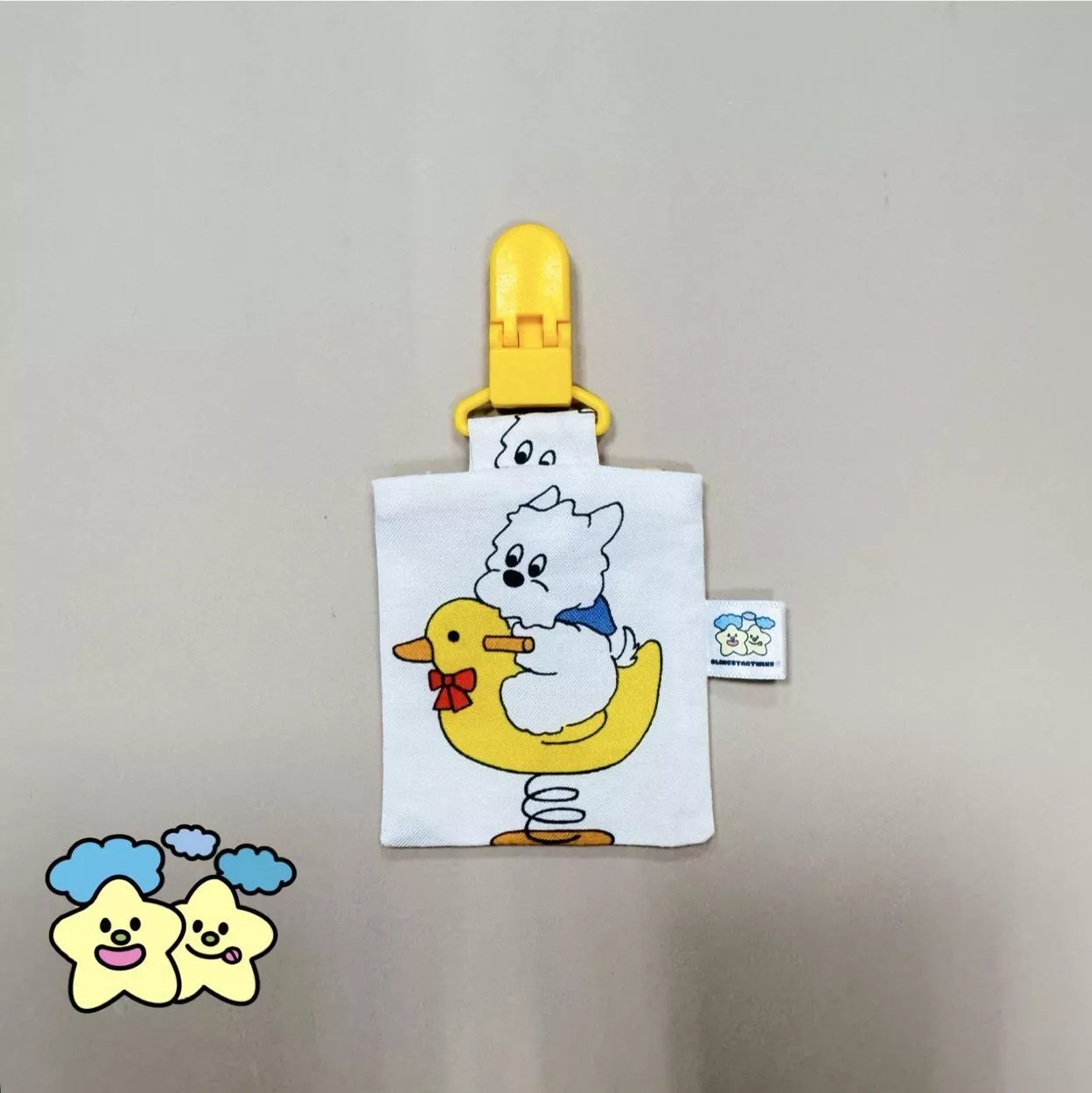 Blingstartwins®️ 狗狗搖搖鴨-暗釦式手作平安符袋