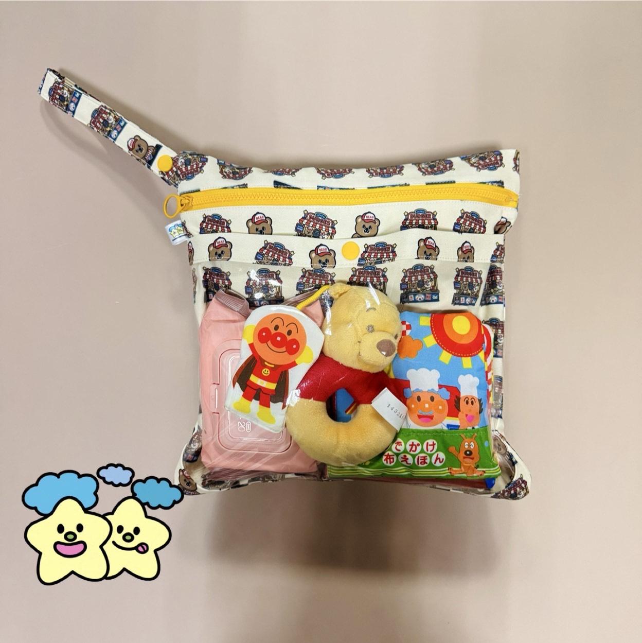 Blingstartwins®️美式漢堡攤-手作專利尿布包