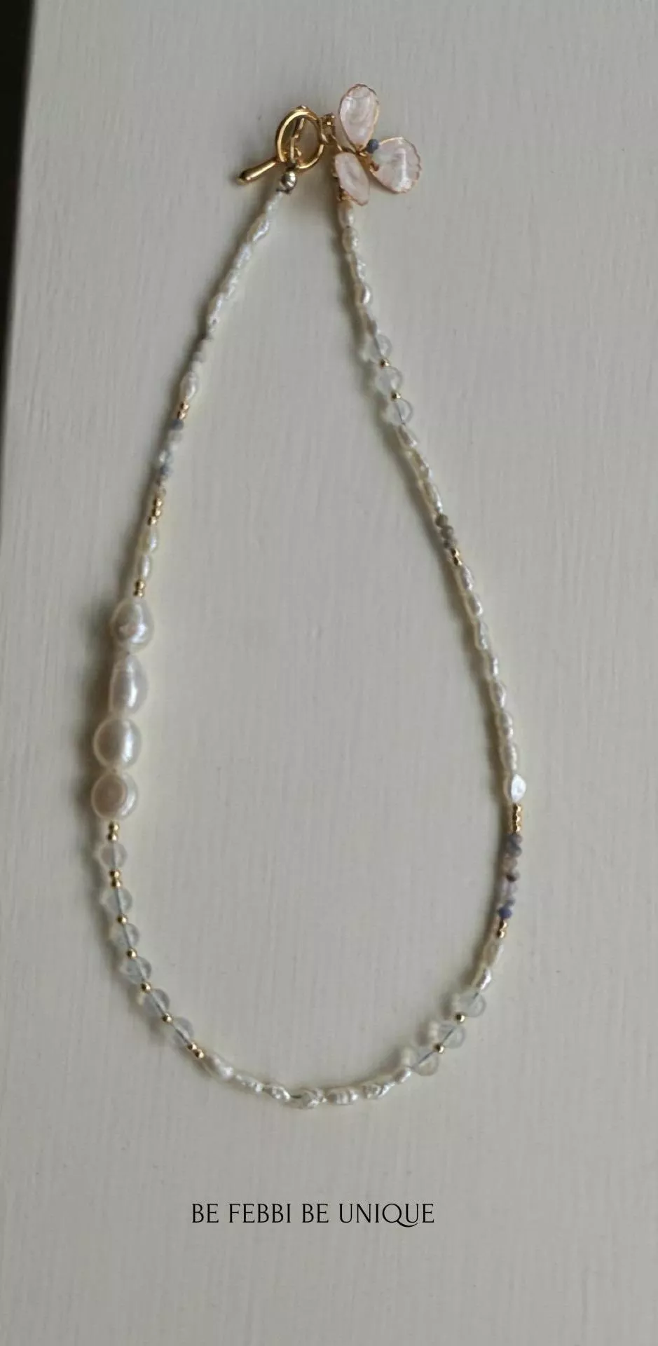 月光礦石珍珠項鍊