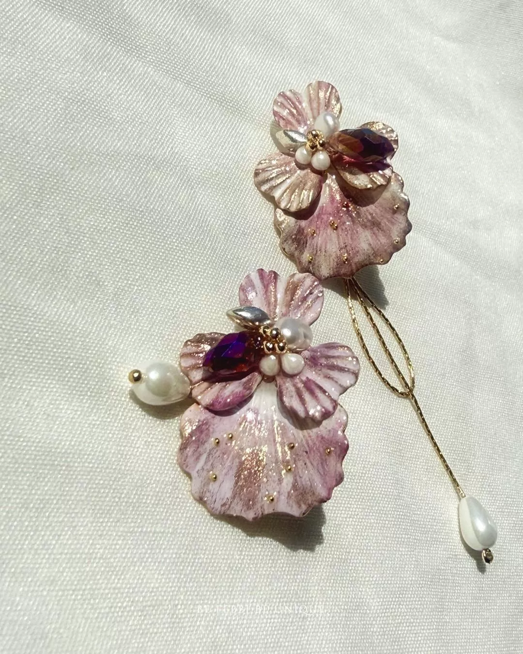 不對稱款 雪國精靈 耳環