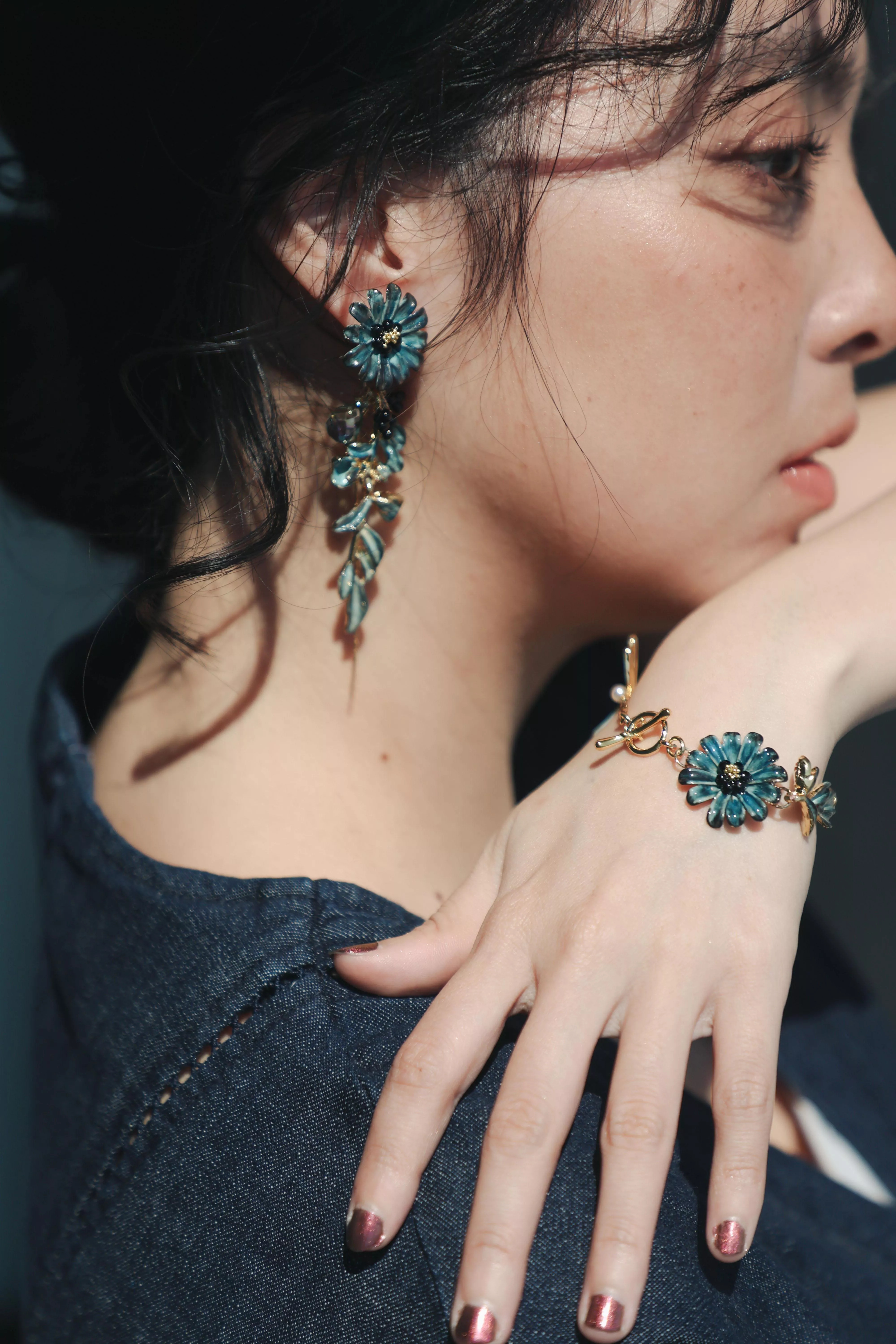 波斯菊花園巴洛克珍珠手鏈