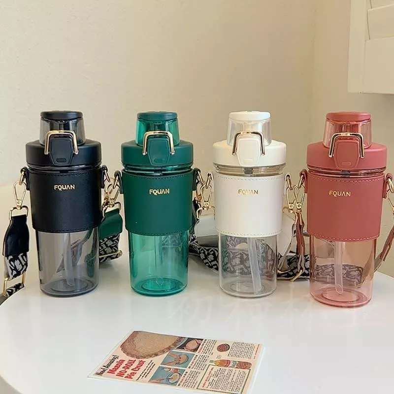 超美質感附揹帶雙飲水杯