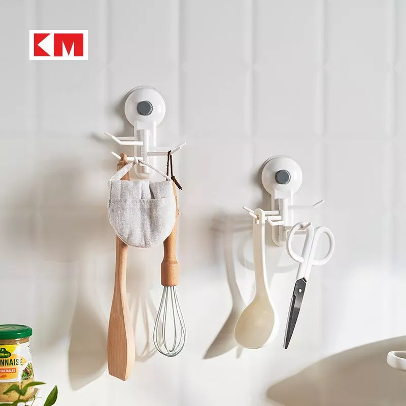 粘貼式免打孔旋轉多功能掛鉤