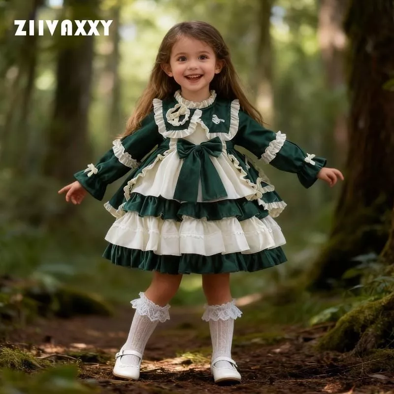 【星夜綠森林公主裙】