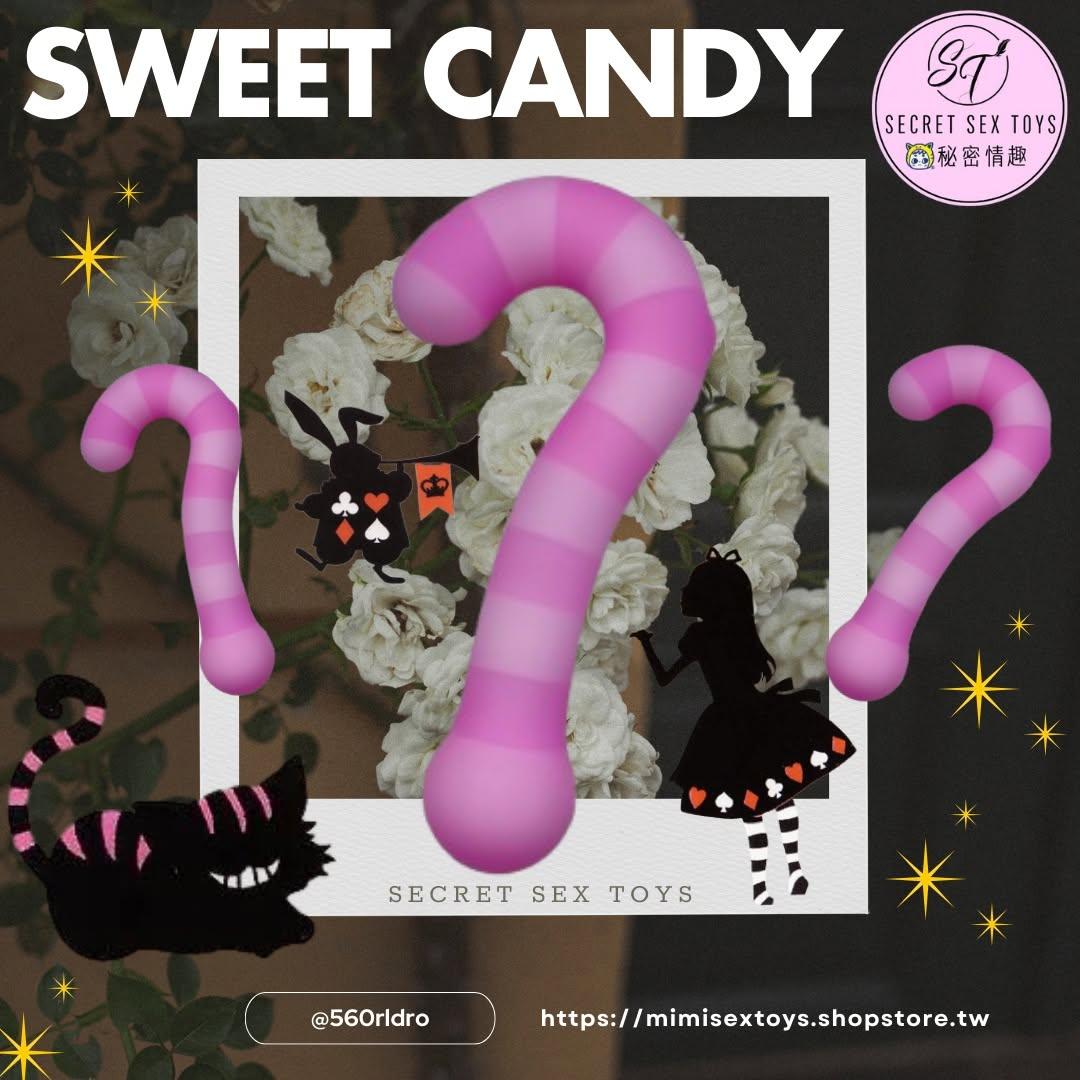 RC-999184甜蜜拐糖-Sweet Candy Cane-雙頭強震柔軟按摩棒(9頻)