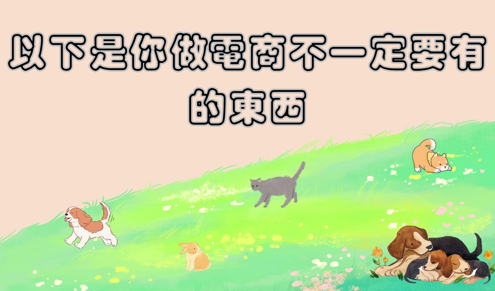 以下是你做電商不一定要有的東西