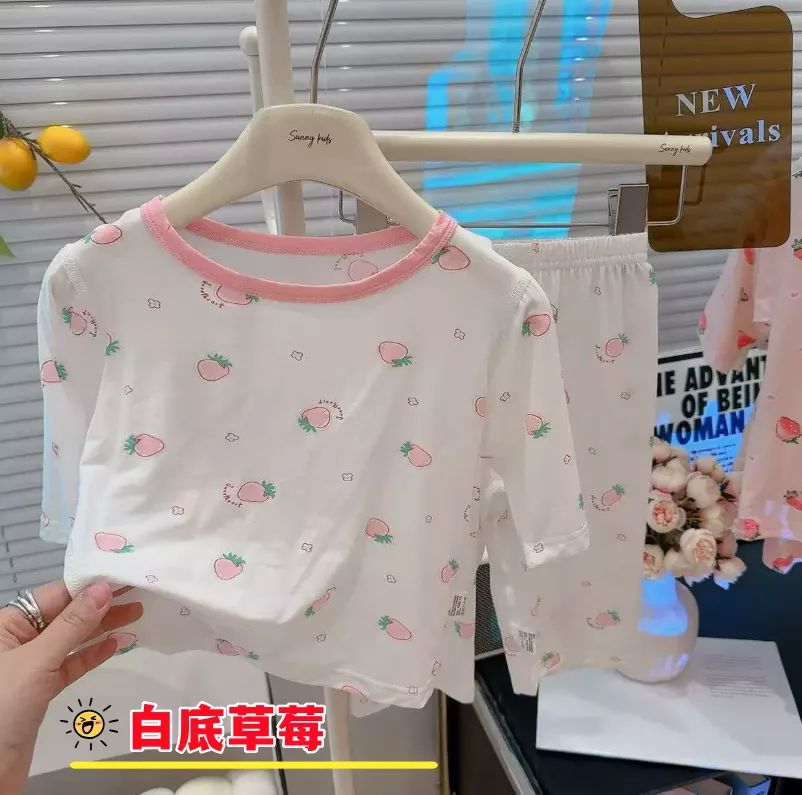 韓版預購 舒適居家七分袖套裝 - 女寶專區 (80~160) R21