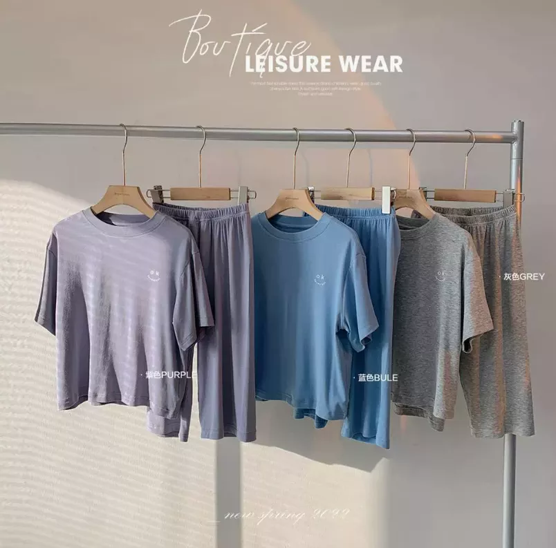 韓版預購 涼感舒適居家套裝 - (110~160) R25