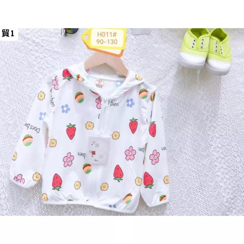 北屯實體店❤現貨草莓涼感外套✩米米童著-F04