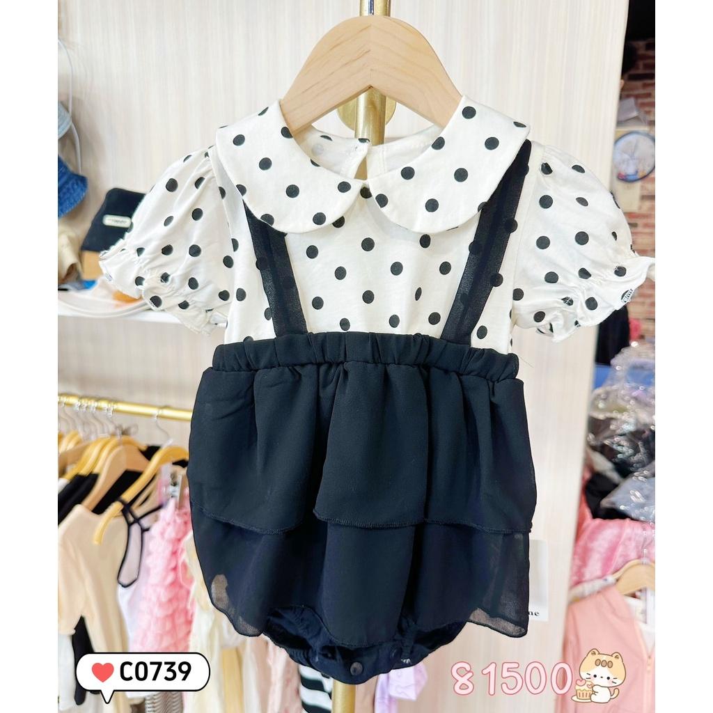 北屯實體店❤現貨寶寶款 假兩件 波點蛋糕包屁裙✩米米童著-C0739