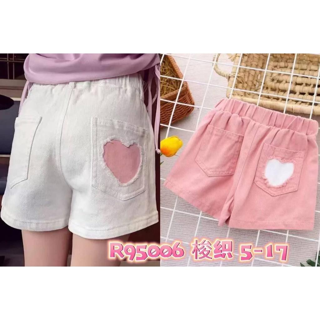 北屯實體店❤現貨後口袋愛心休閒短褲✩米米童著-E0150