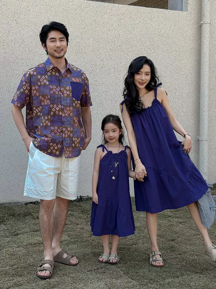 親子裝 預購 - 紫羅蘭襯衫 & 洋裝  R005