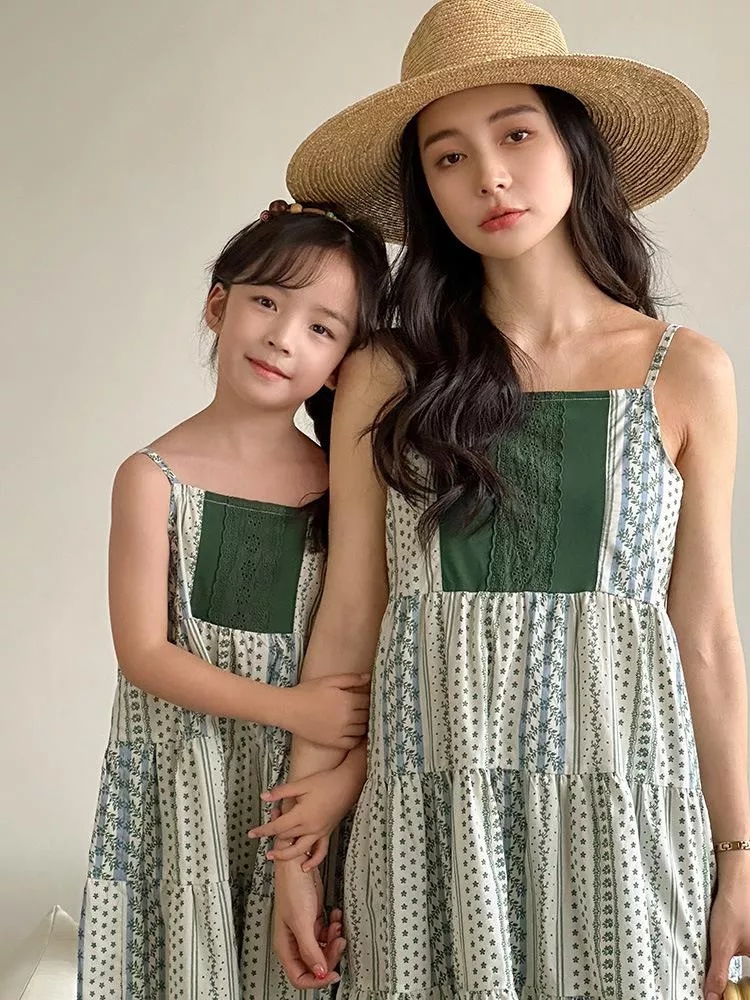 親子裝 預購 - 泰系碎花 襯衫 & 洋裝  R009