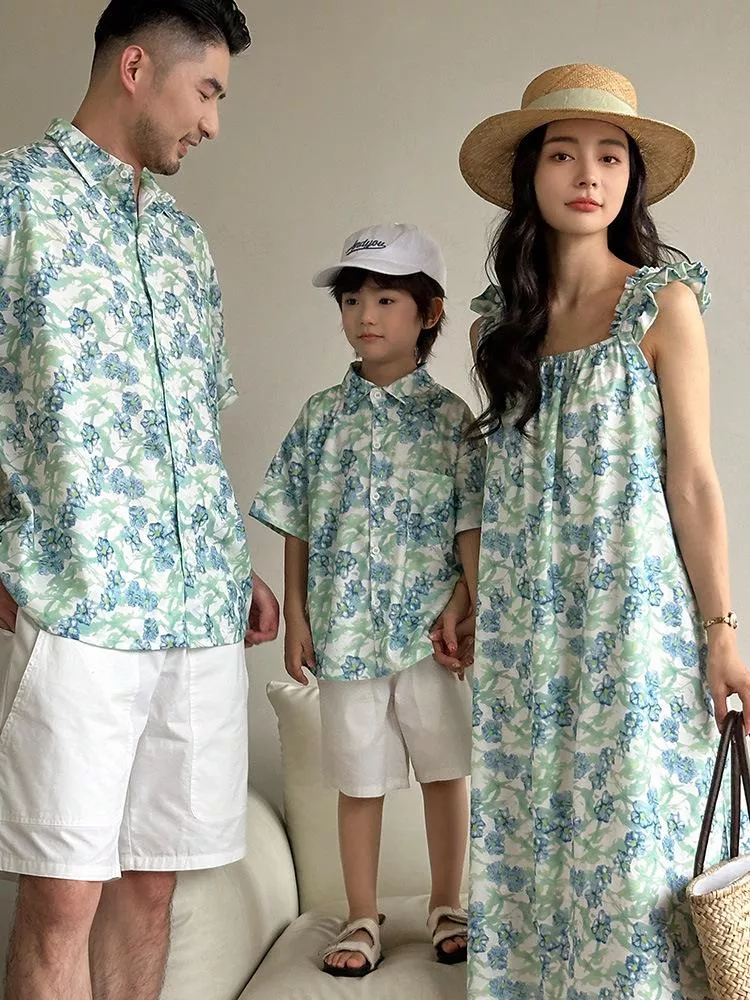 親子裝 預購 - 溫柔花 襯衫 & 洋裝  R010