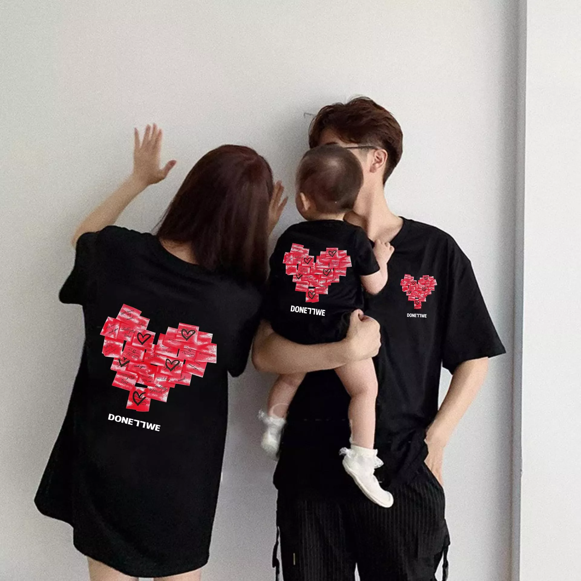 親子裝 預購 - 愛心上衣 & 包屁衣  R019