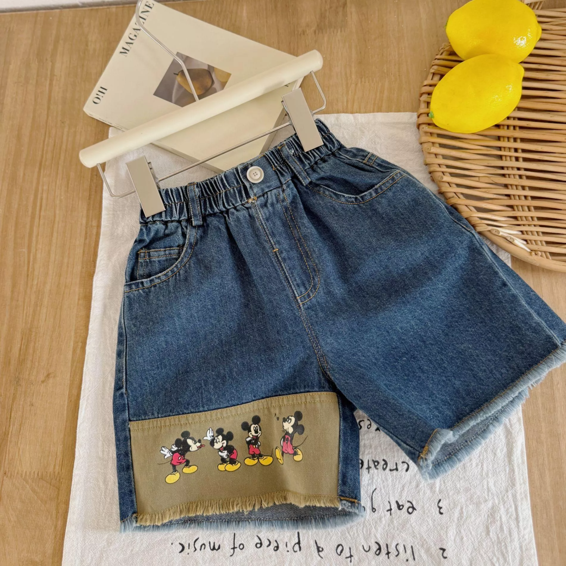 韓版預購 韓版男童 造型抓破牛仔短褲 （80～140）