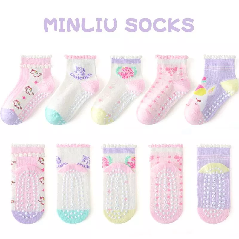 韓版預購 女寶 止滑襪  Part1 一組五雙