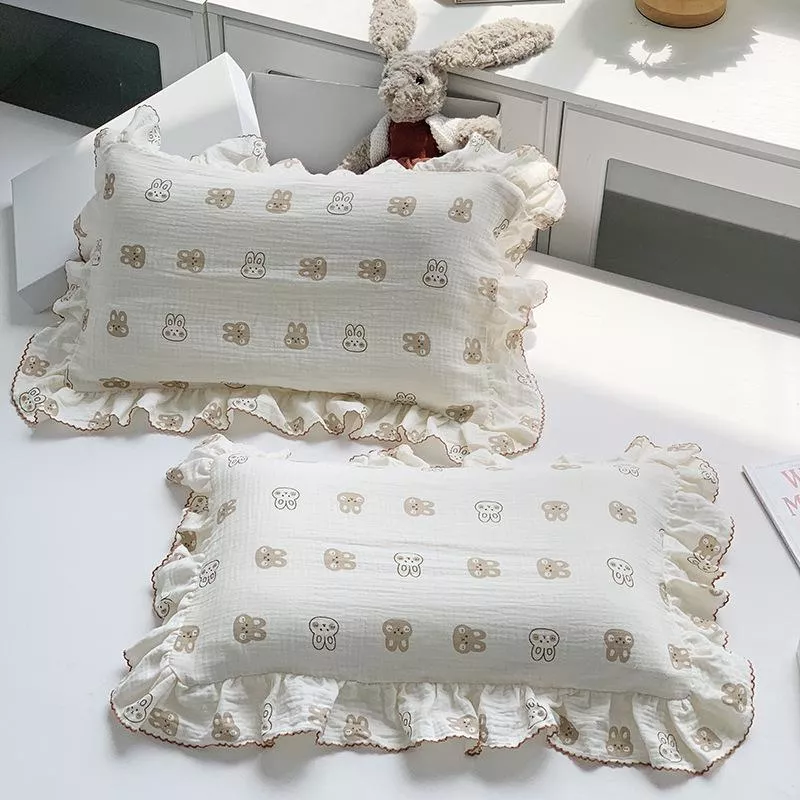 預購   皺皺紗花邊枕頭套  30*50cm