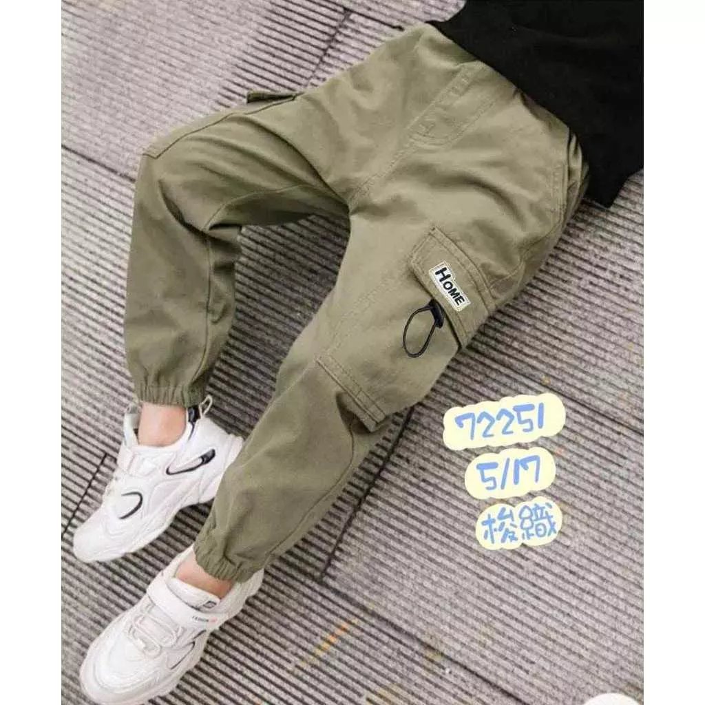 北屯實體店❤現貨 工裝休閒縮口長褲✩米米童著-A0152