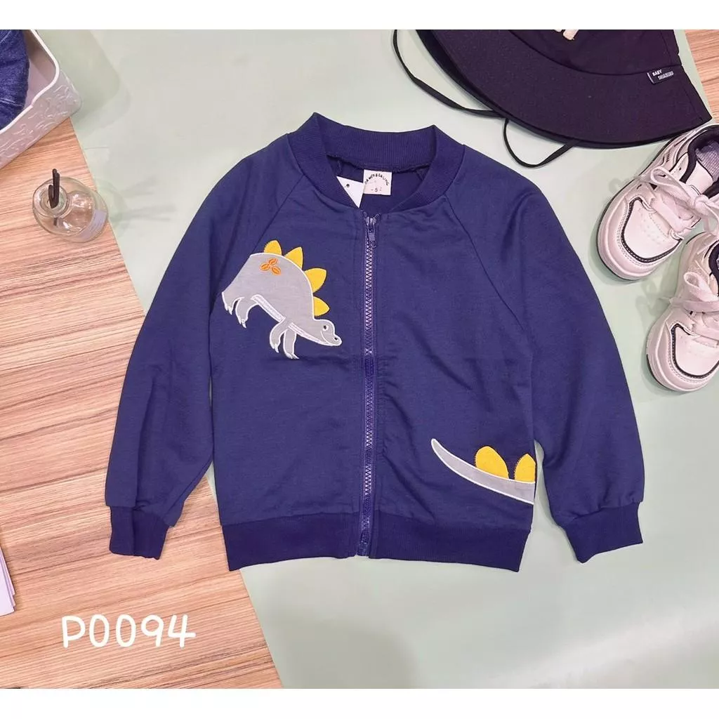 北屯實體店❤現貨 刺繡貼布恐龍棉外套✩米米童著-P0094