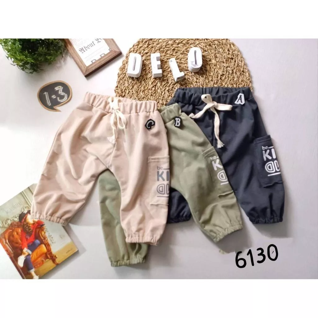 北屯實體店❤現貨 寶寶款 台製 口袋字母棉長褲✩米米童著-A0223