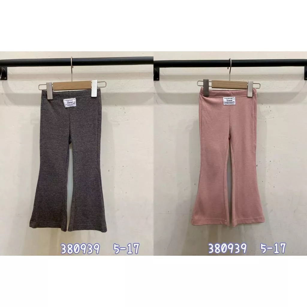 北屯實體店❤現貨 小標籤坑條喇叭褲✩米米童著-A0274