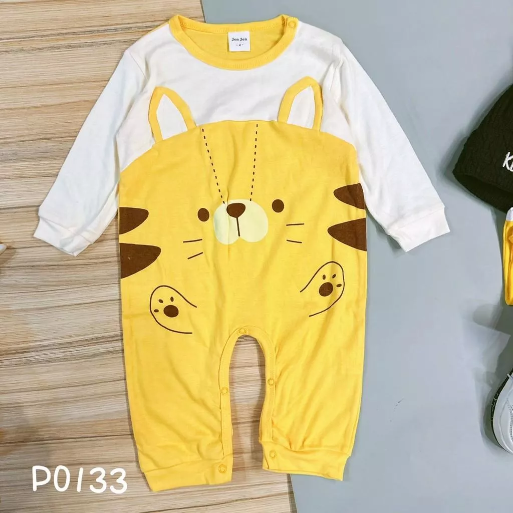 北屯實體店❤現貨 寶寶款 虎虎長袖連身衣✩米米童著-P0133