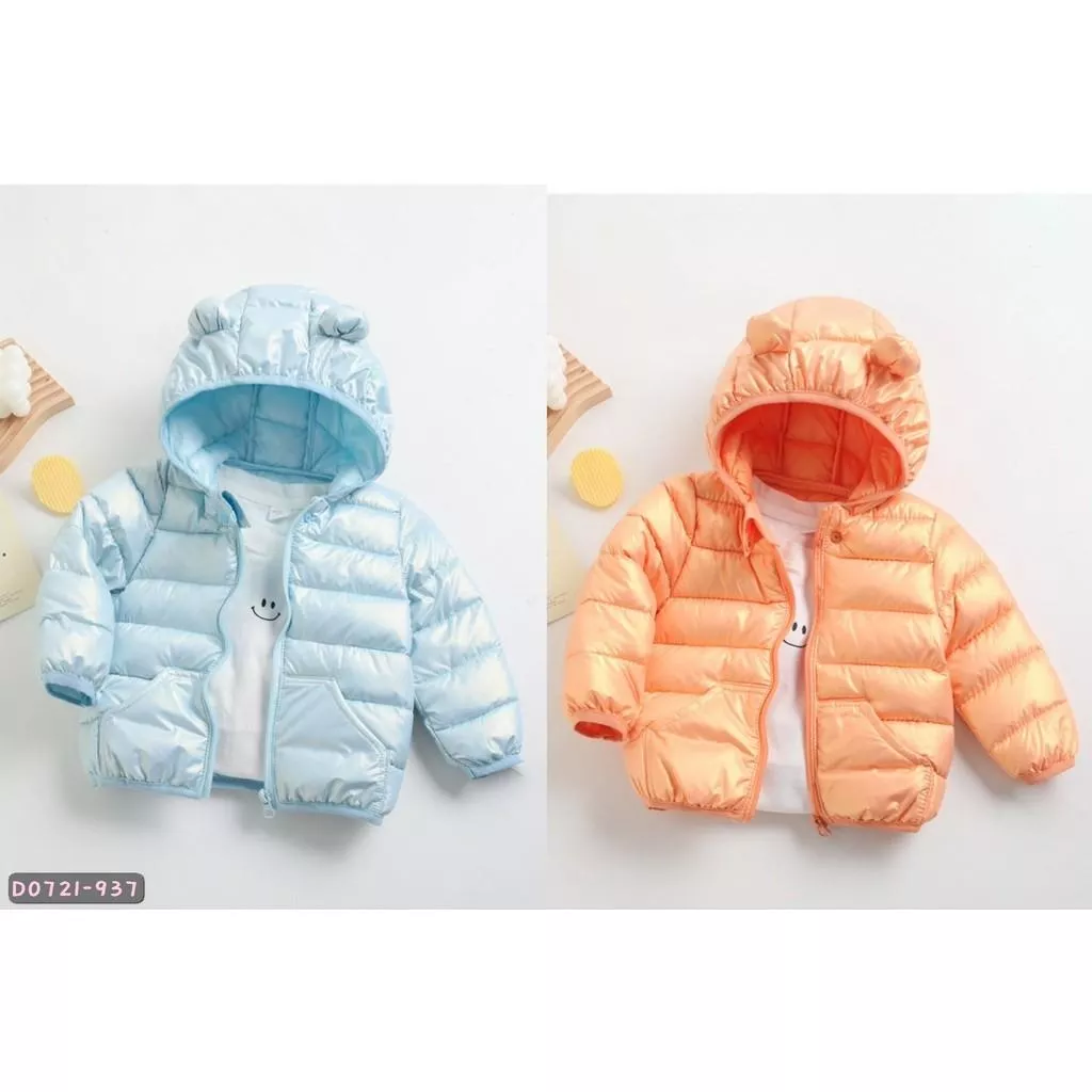 北屯實體店❤現貨 珠光熊耳朵鋪棉外套✩米米童著-D0721