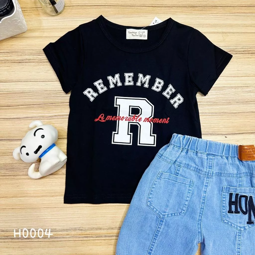 北屯實體店❤現貨 R大字母短袖上衣✩米米童著-H0004