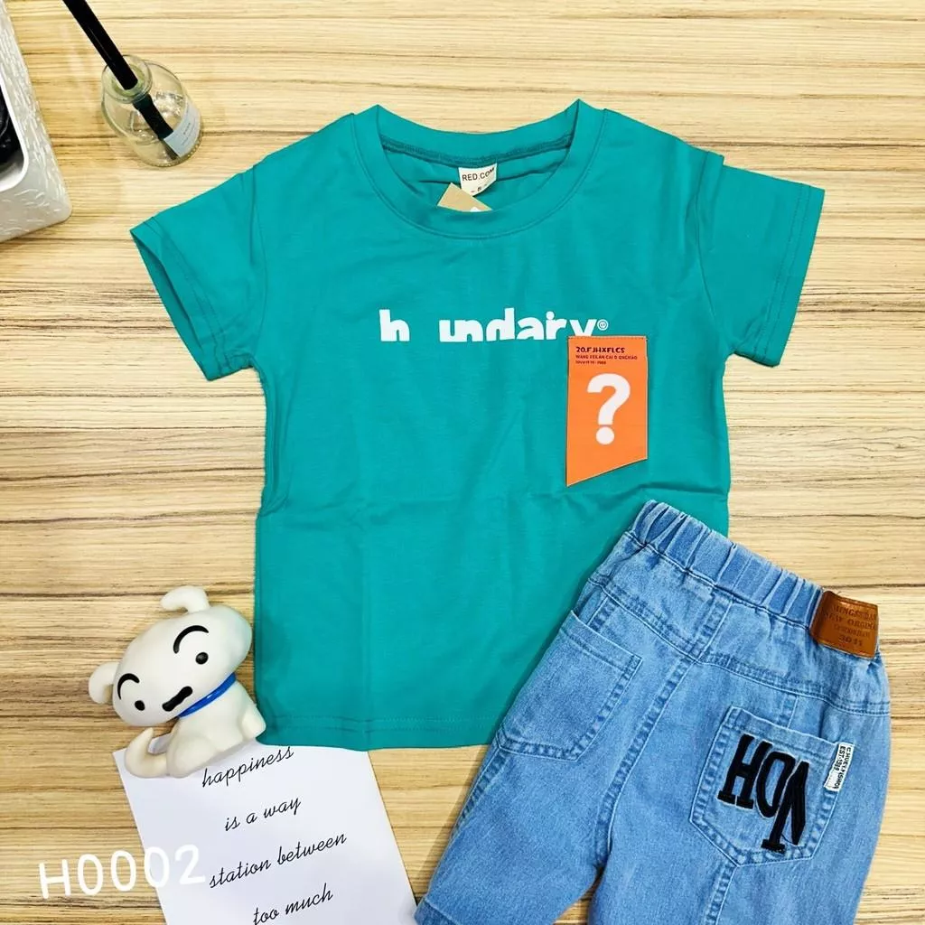 北屯實體店❤現貨 英文字母小標籤短袖上衣✩米米童著-H0002