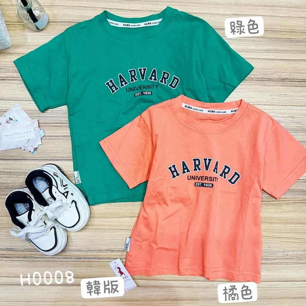 北屯實體店❤現貨 韓版 字母短袖上衣✩米米童著-H0008